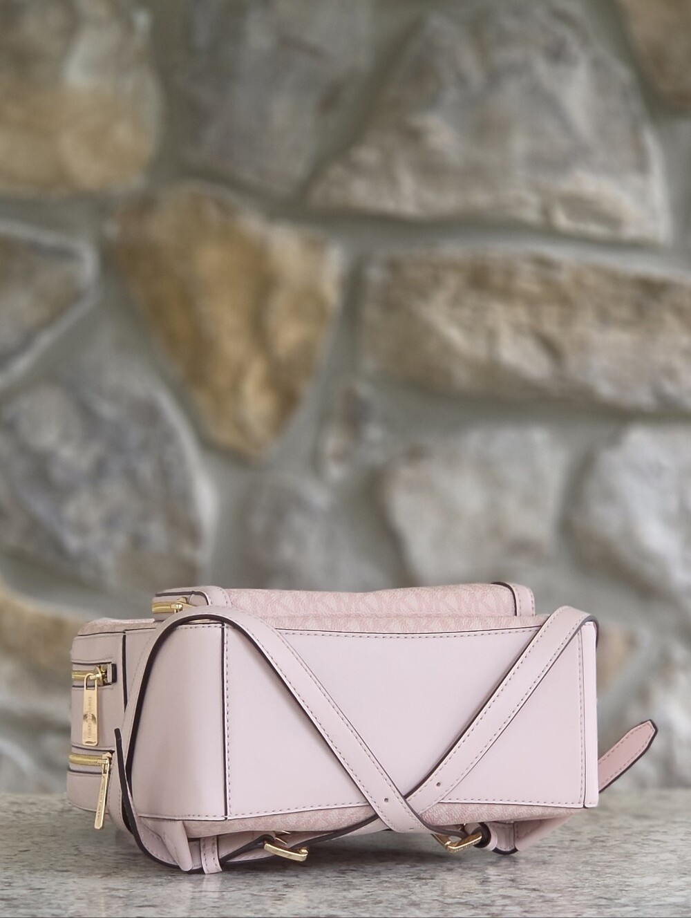 Michael Kors Jayce Logo Medium Pink Backpack - Picture 4 of 10